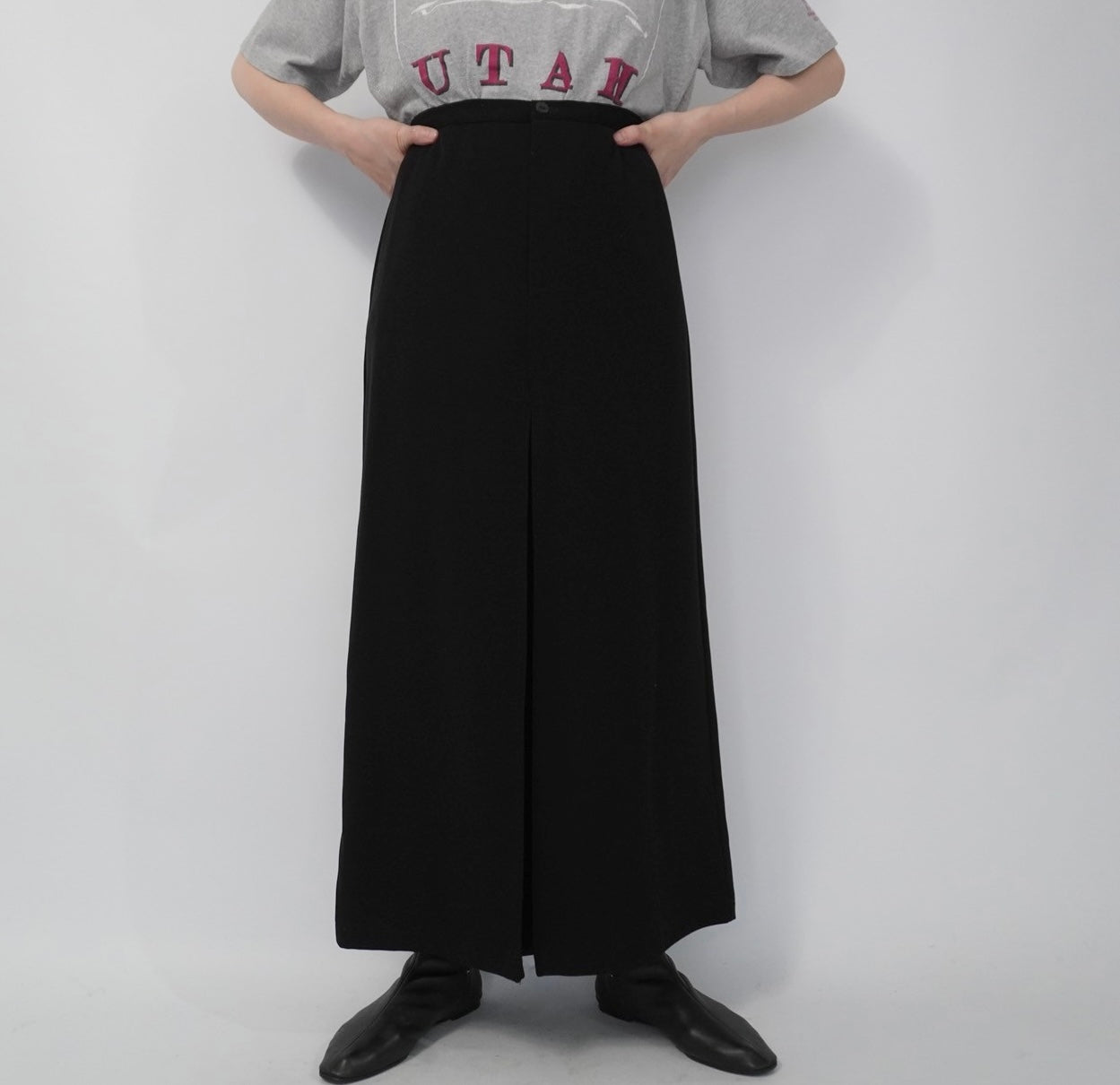 90s Slit Design Skirt