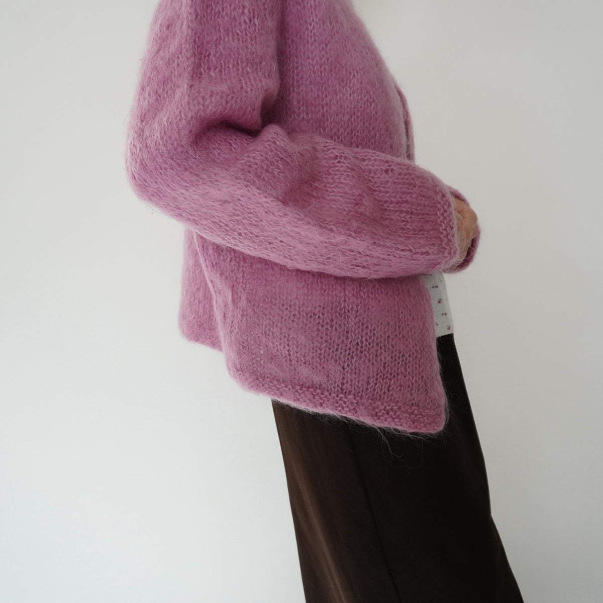 80s Pink Knit Cardigan