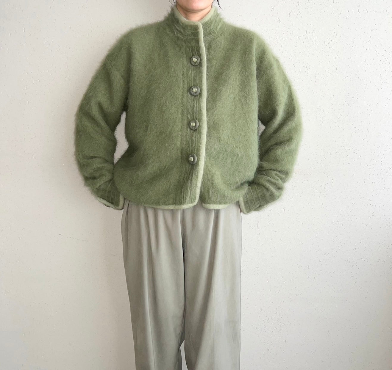 90s Angora Knit Jacket