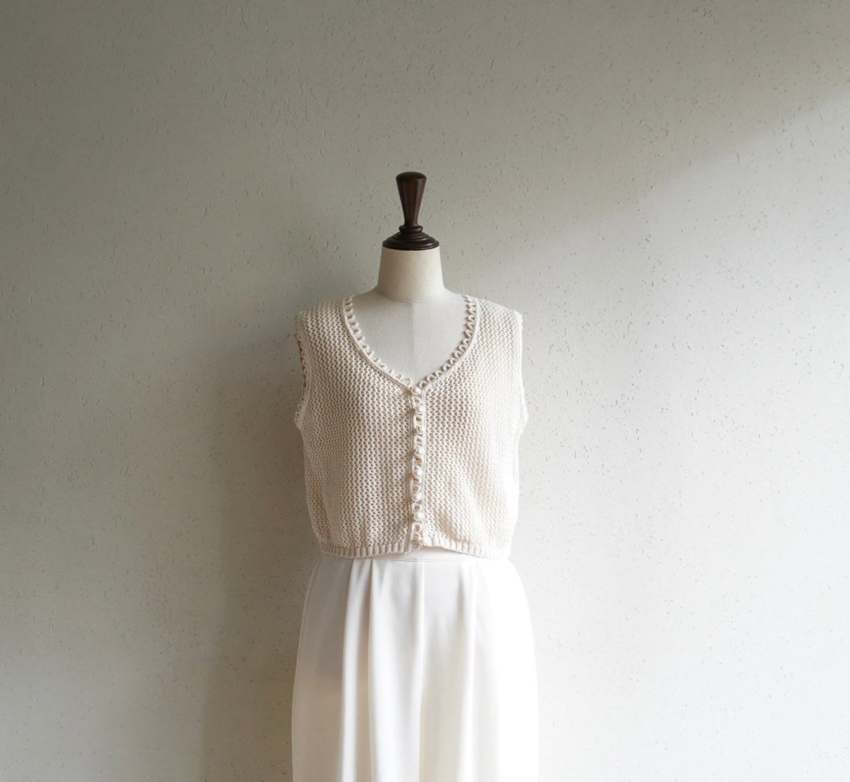 90s Ivory Top Made in Italy