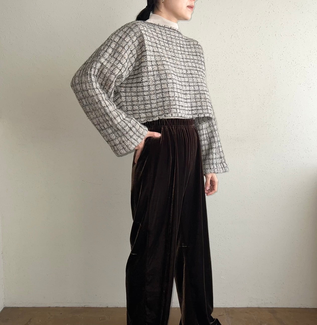 90s Cropped knit