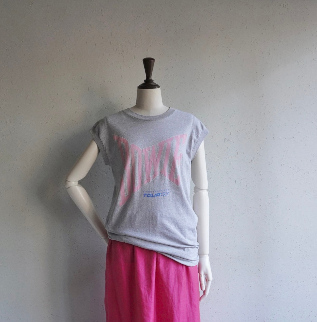 80s "David Bowie 83s Tour “ Printed Sleeveless T-shirt Made in USA