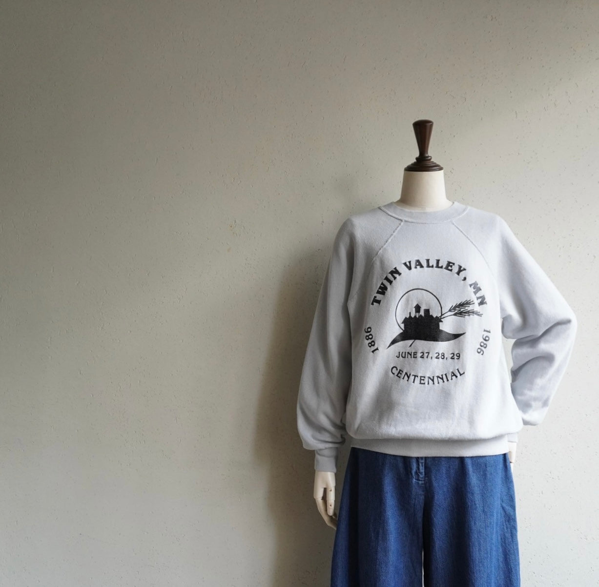 80s Printed Sweater Made in USA