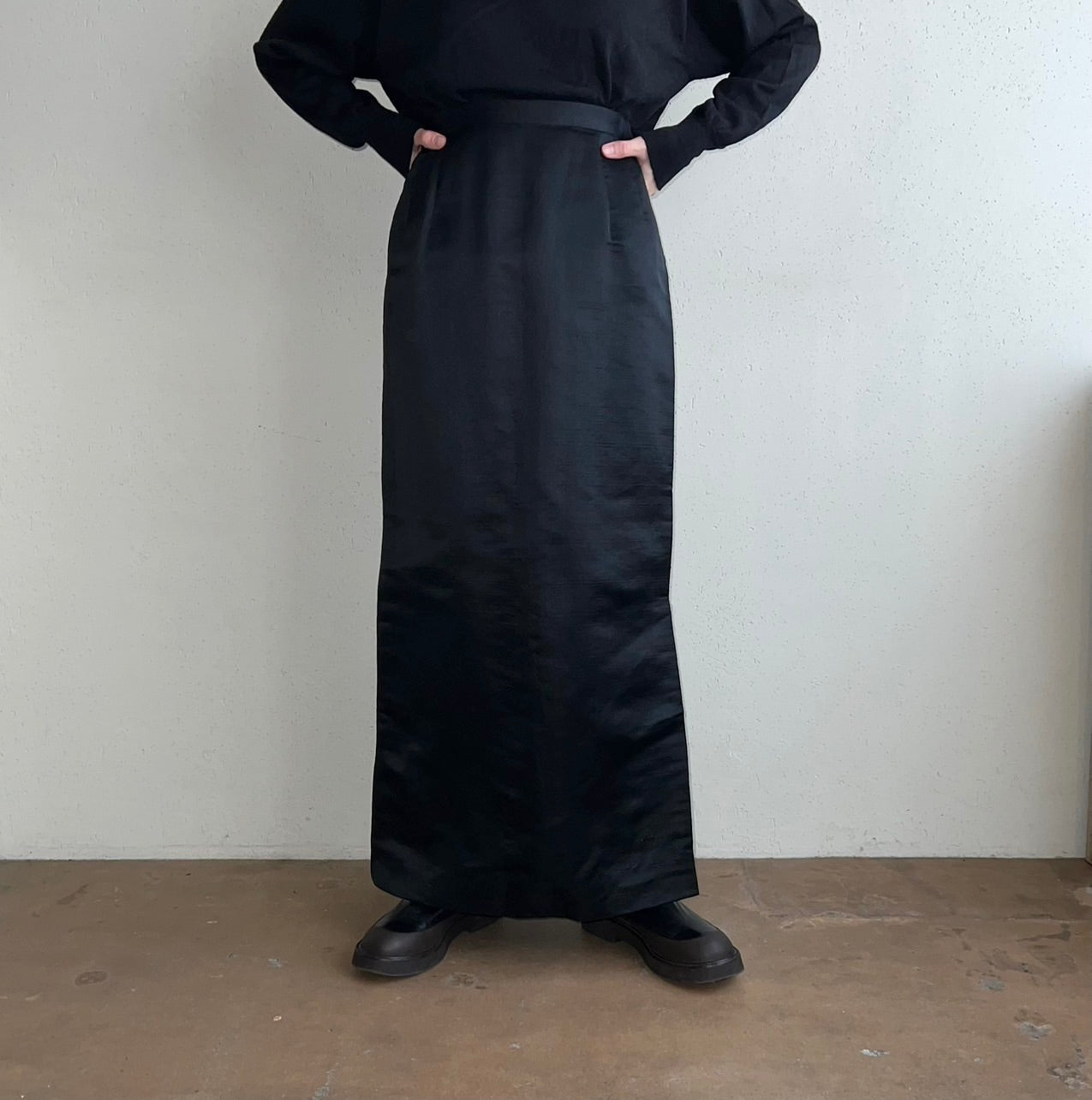 70s Black Skirt