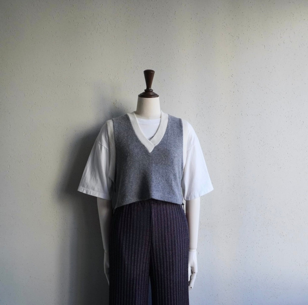 90s EURO Lace Up Knit Vest