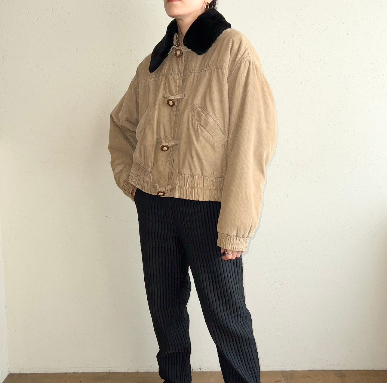 90s ”BLUE FAMILY BENETTON”Corduroy Jacket Made in Italy