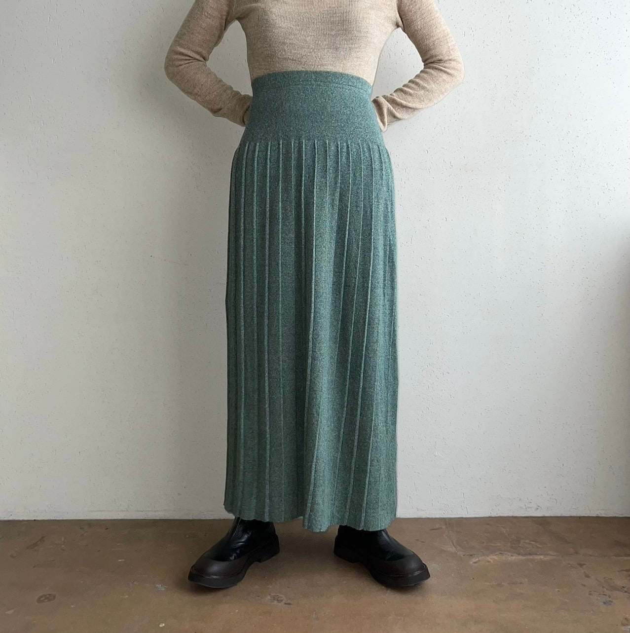 90s Cotton Knit Skirt Made in USA