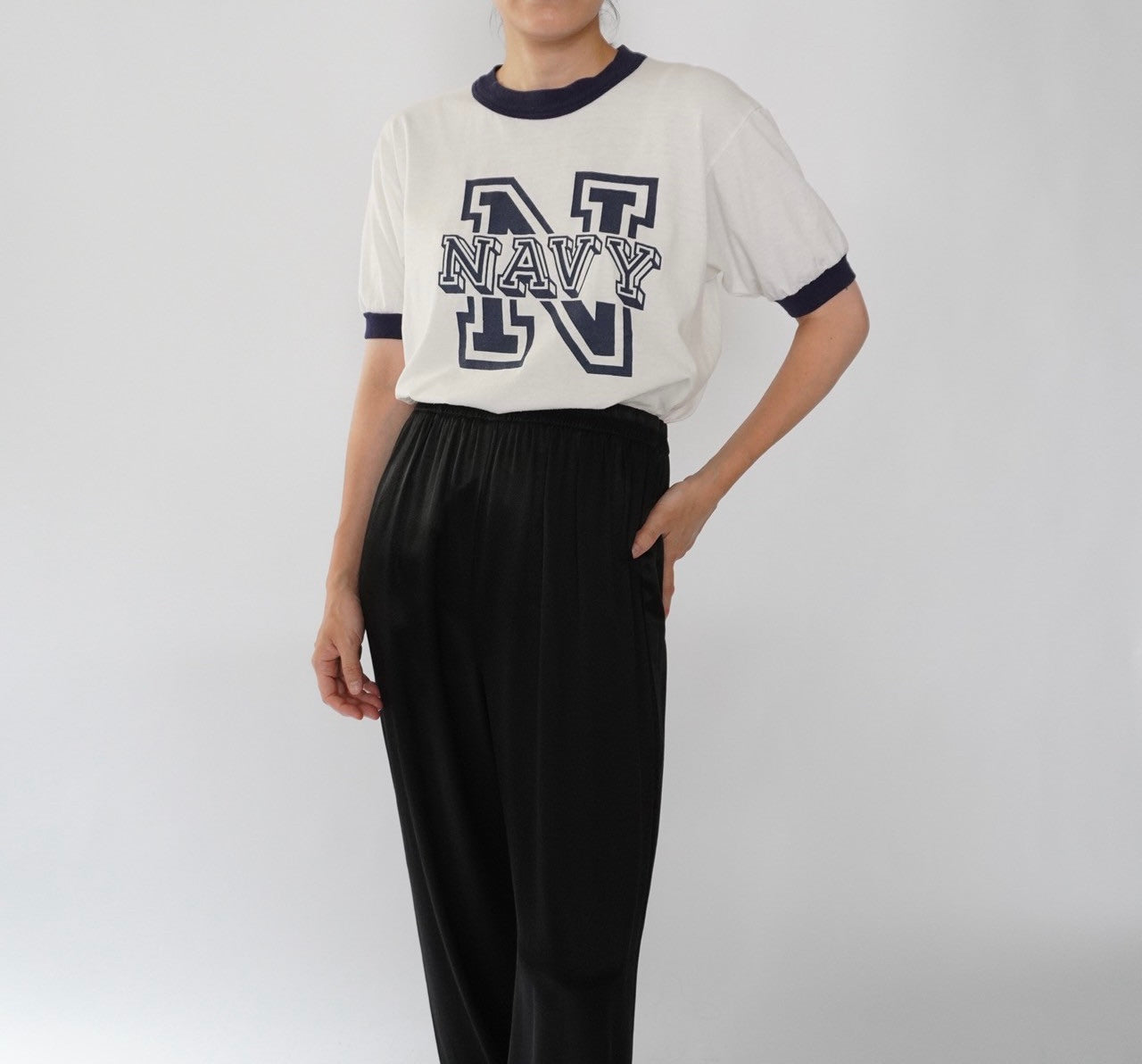 90s Printed Ringer T-shirt Made in USA