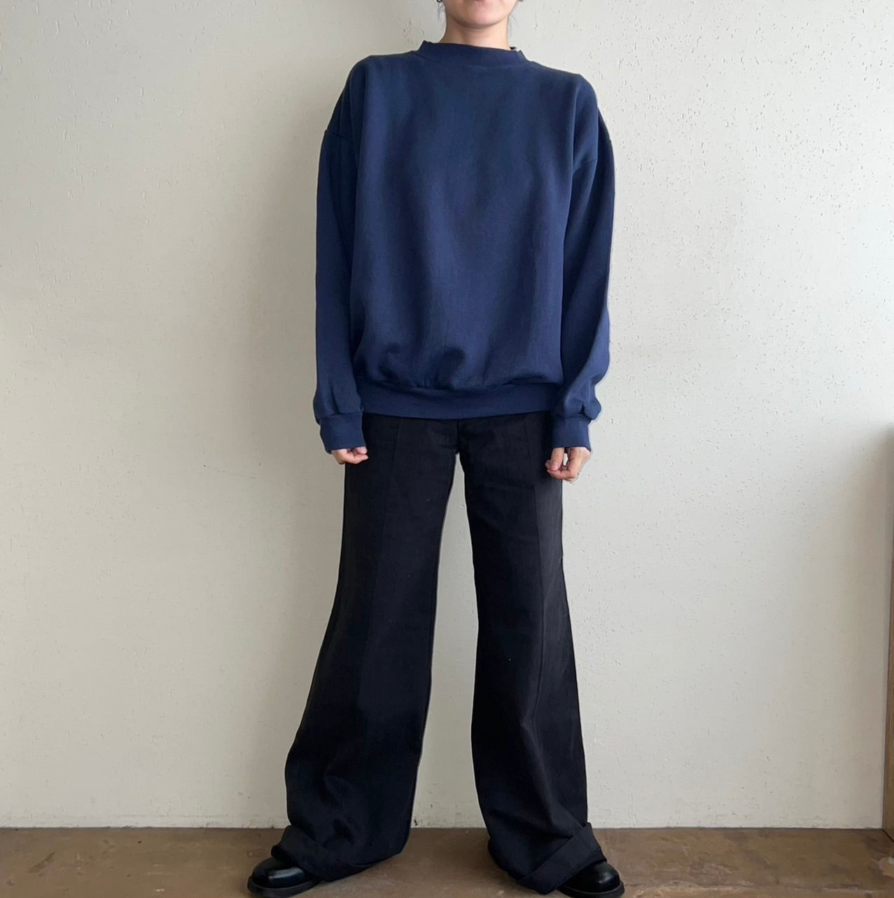 90s Navy Sweater Made in USA