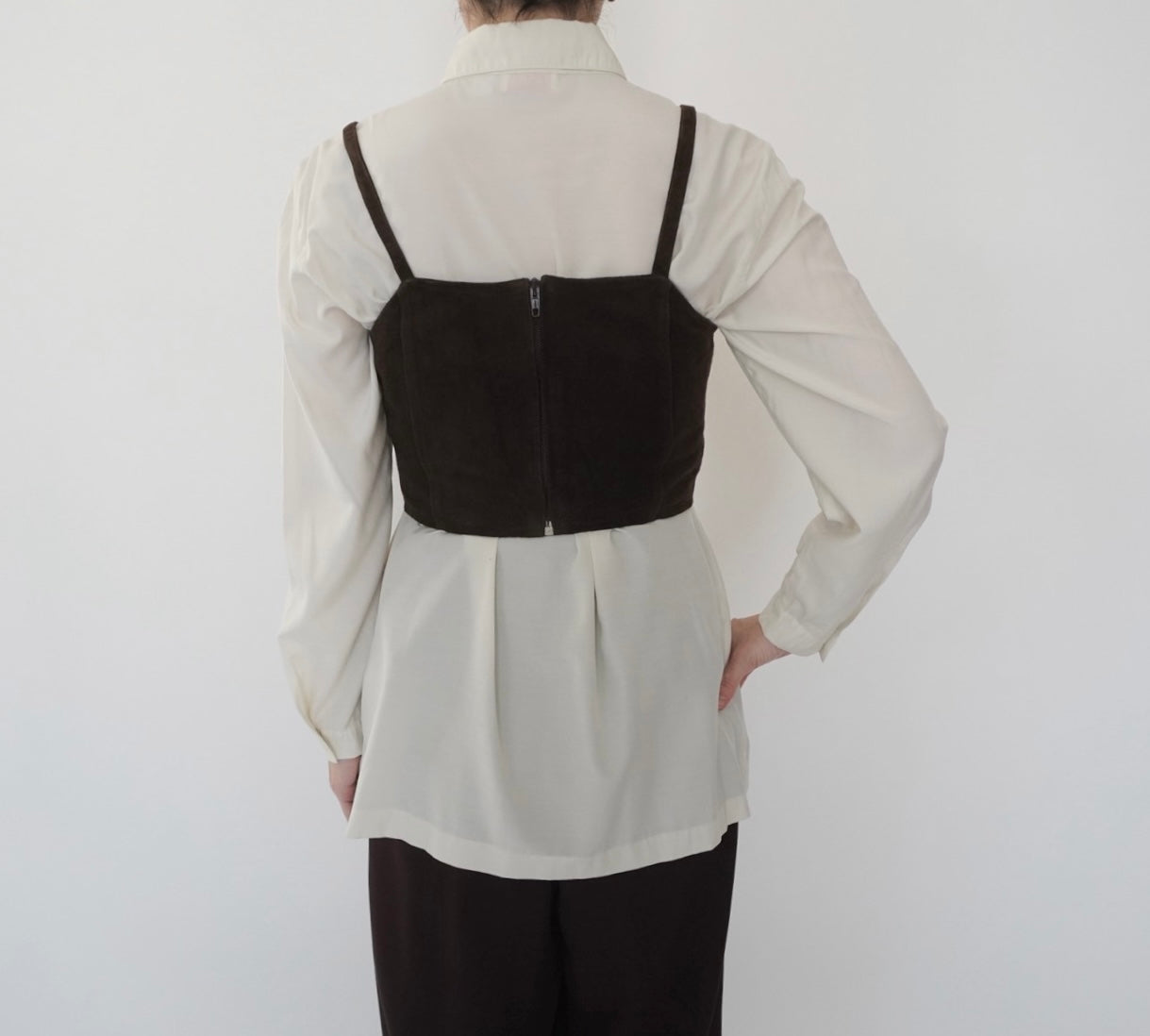 90s EURO Suede Camisole Top