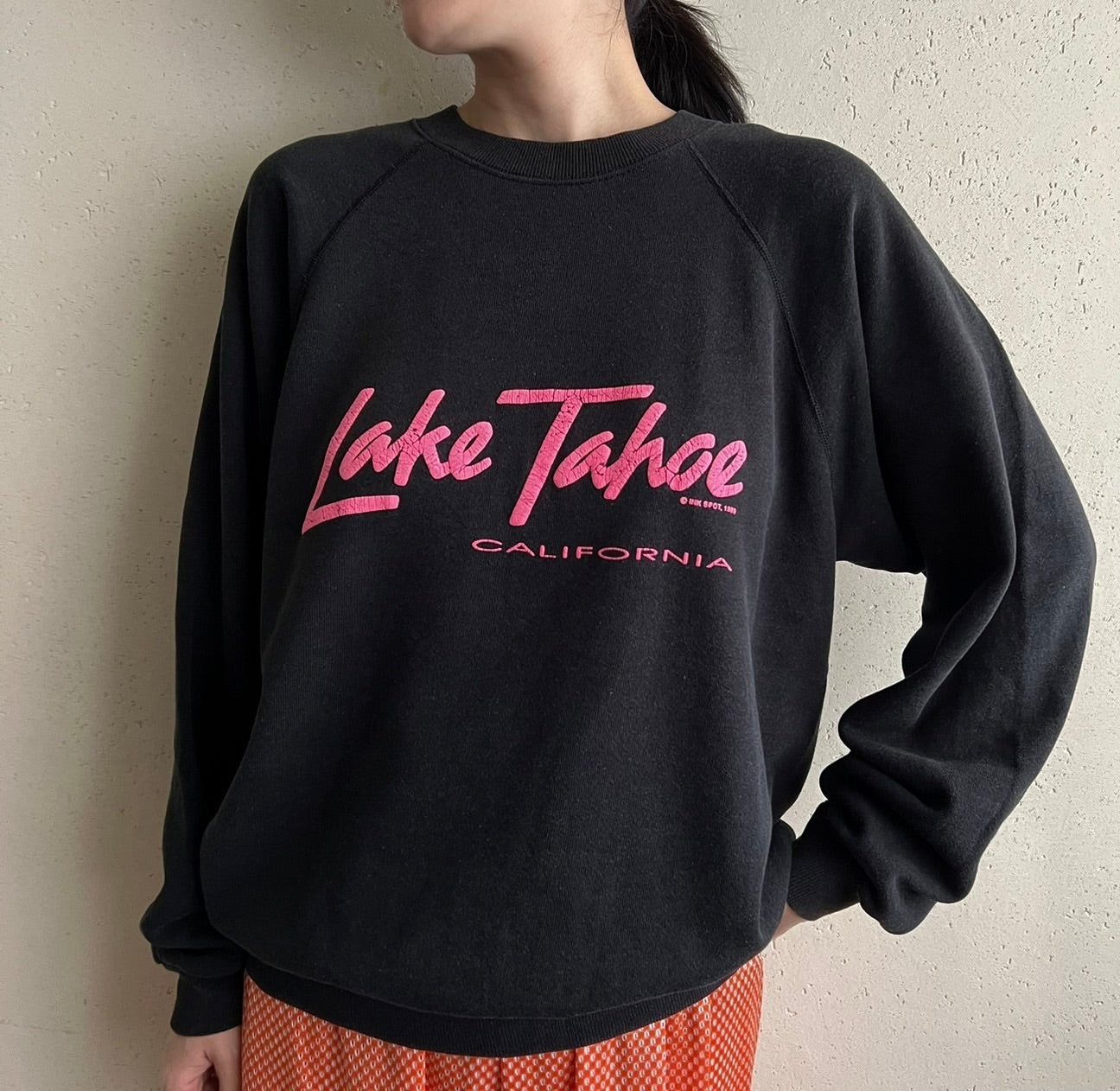 80s Printed Sweater Made in USA