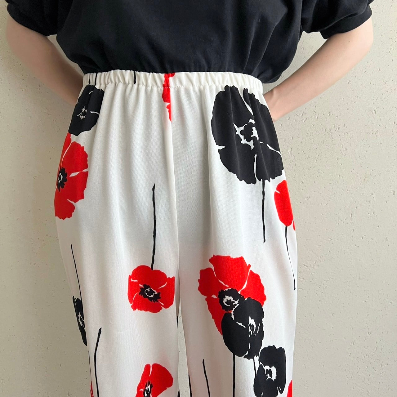 70s Floral Print Pants