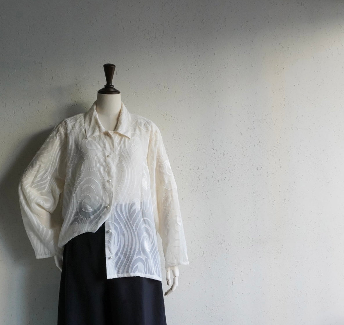 90s Design Sheer Shirt