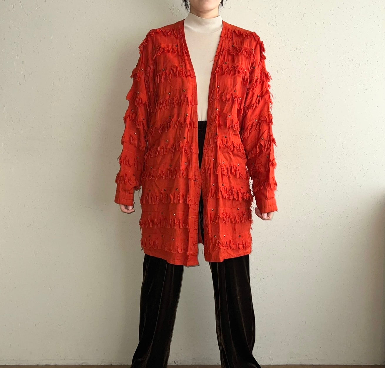 80s Rayon Fringe Jacket