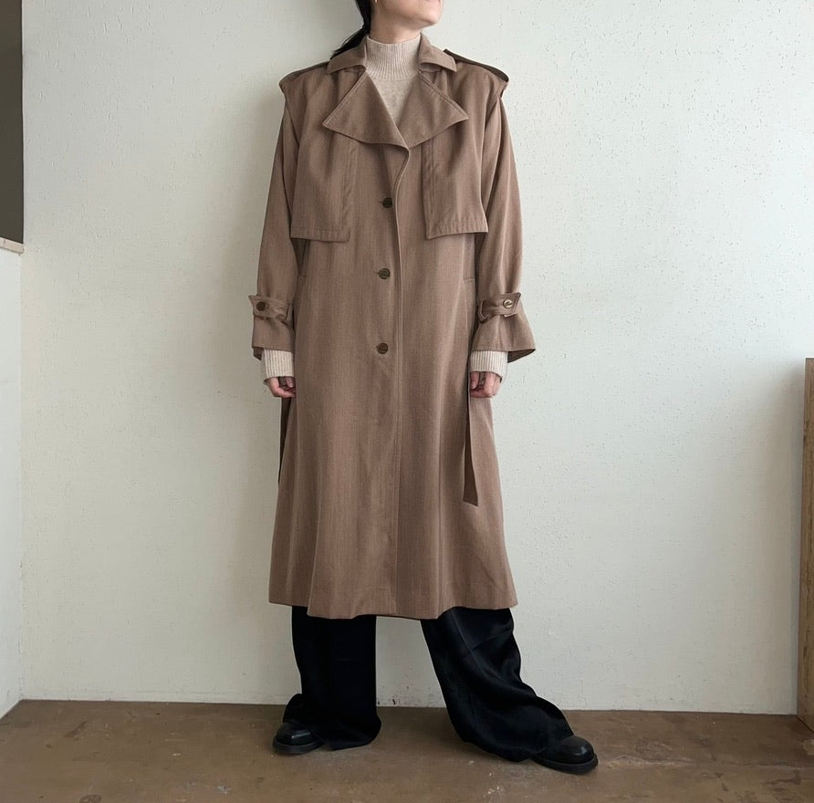 80s "Louis Feraud" Wool Coat