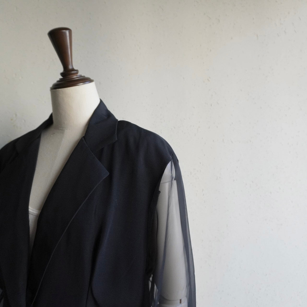 90s Sheer Sleeves Jacket,Blouse Made in USA
