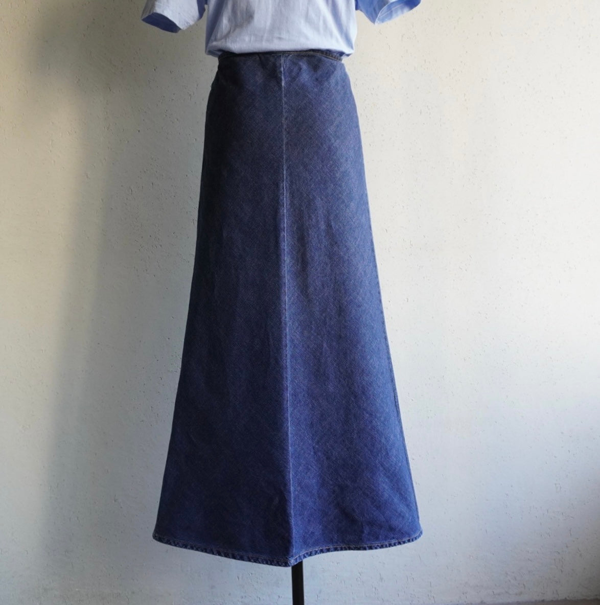 90s Denim Maxi Skirt Made in Italy