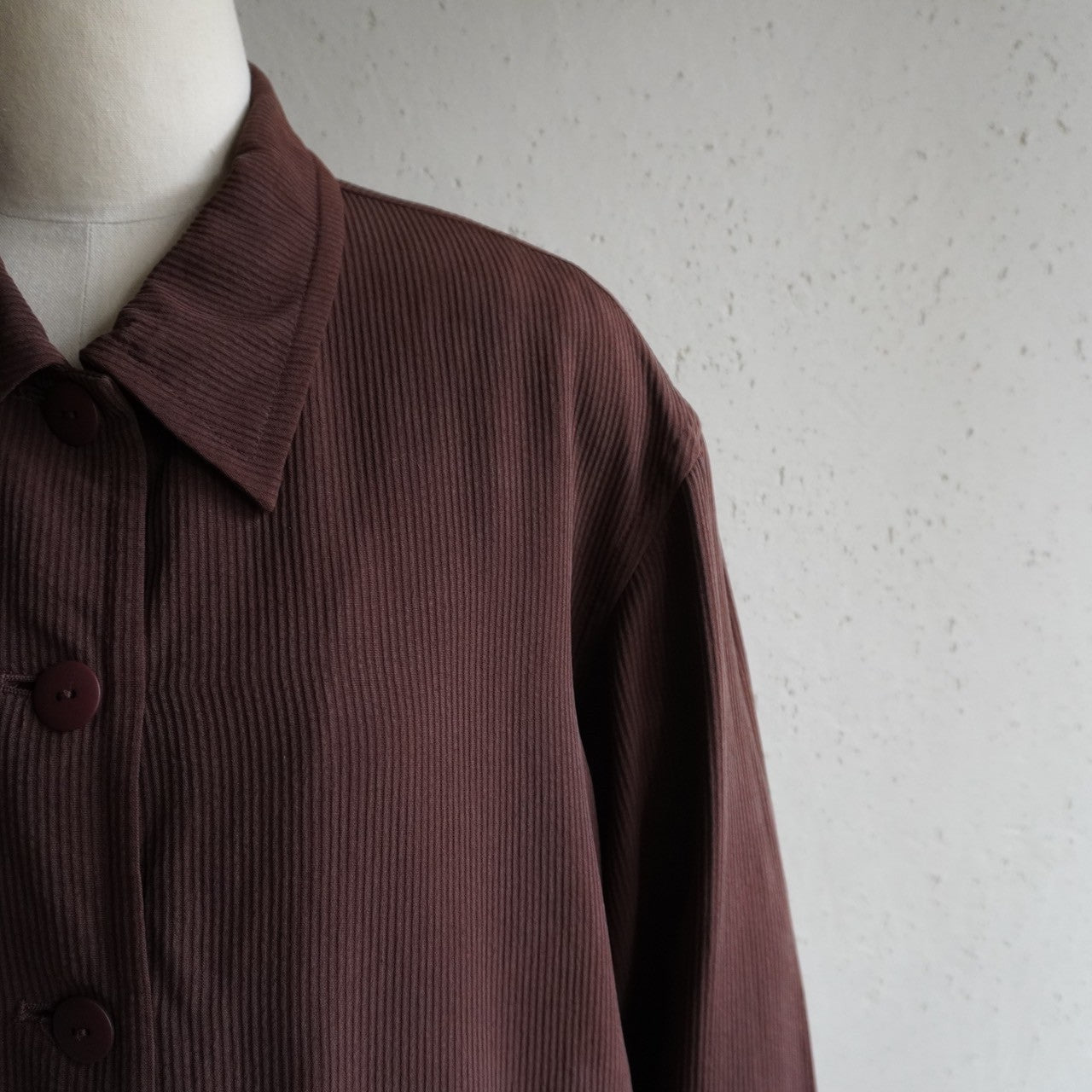 90s Silk Brown Shirt