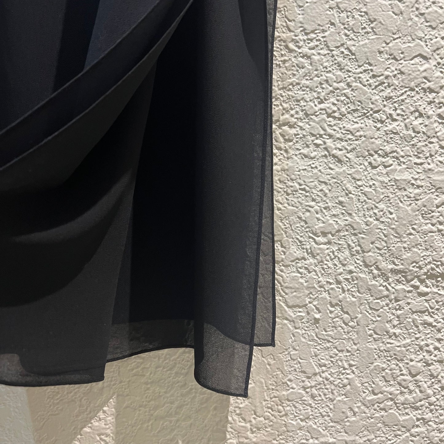 90s Black Slit Design Skirt