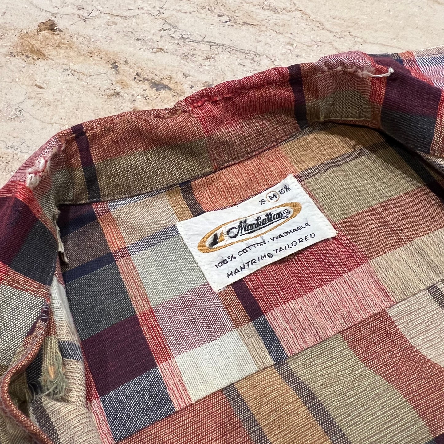 60s Plaid Box Shirt