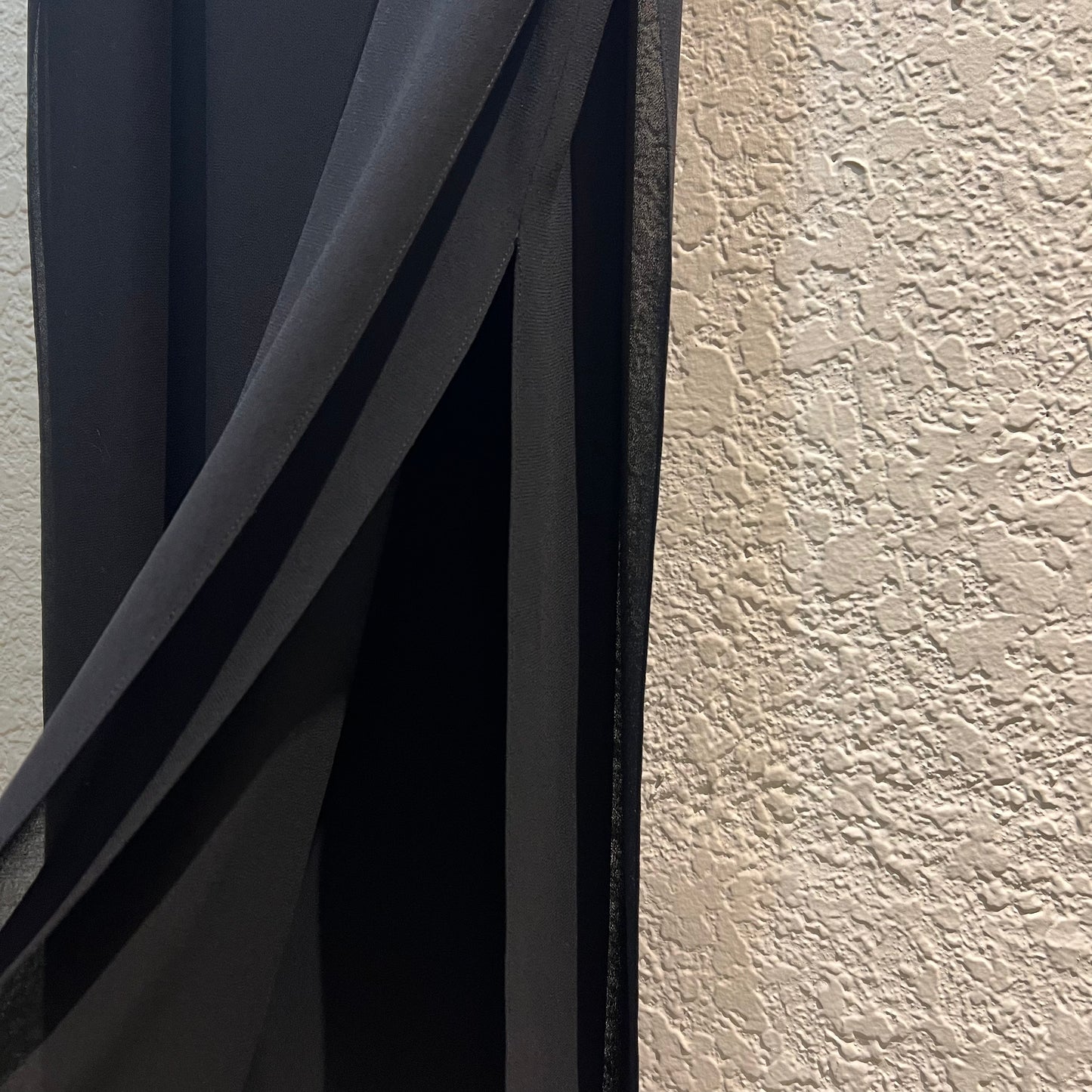 90s Black Slit Design Skirt