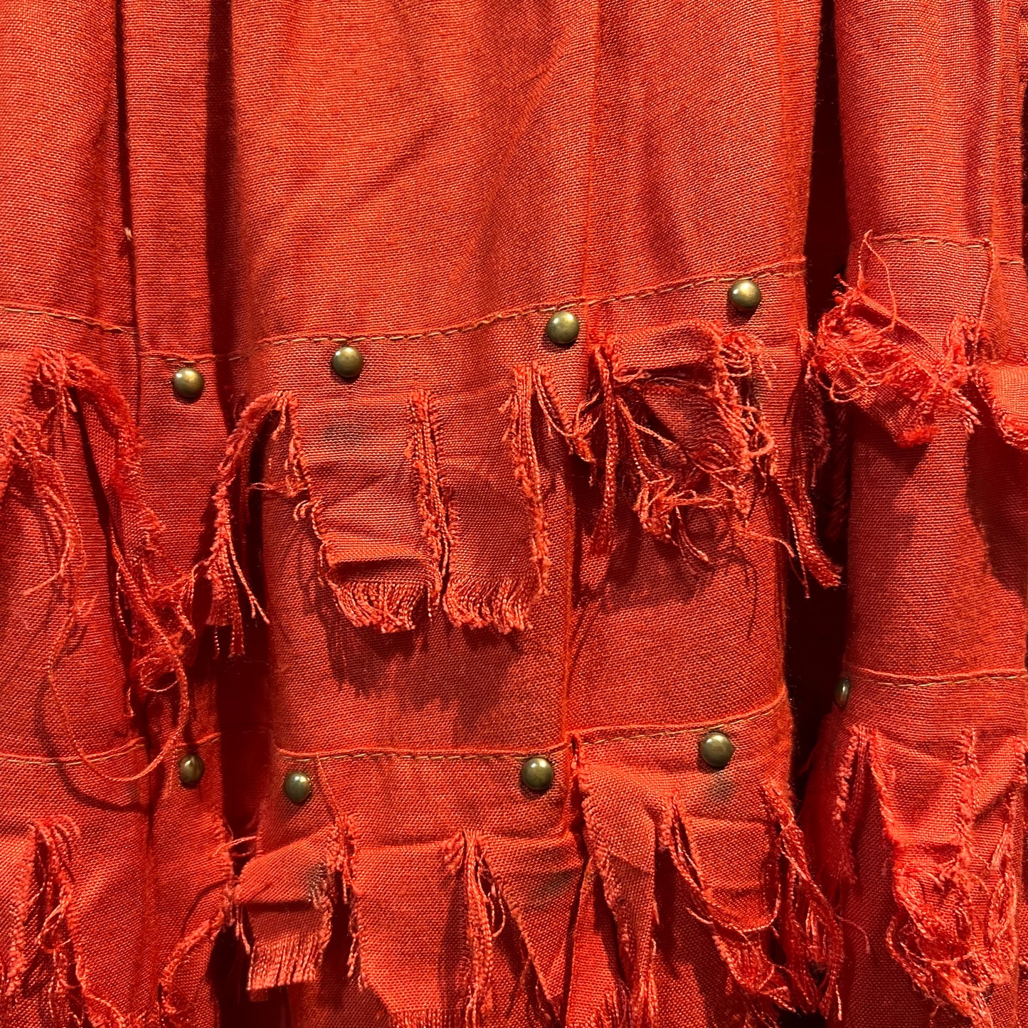 80s Rayon Fringe Pants