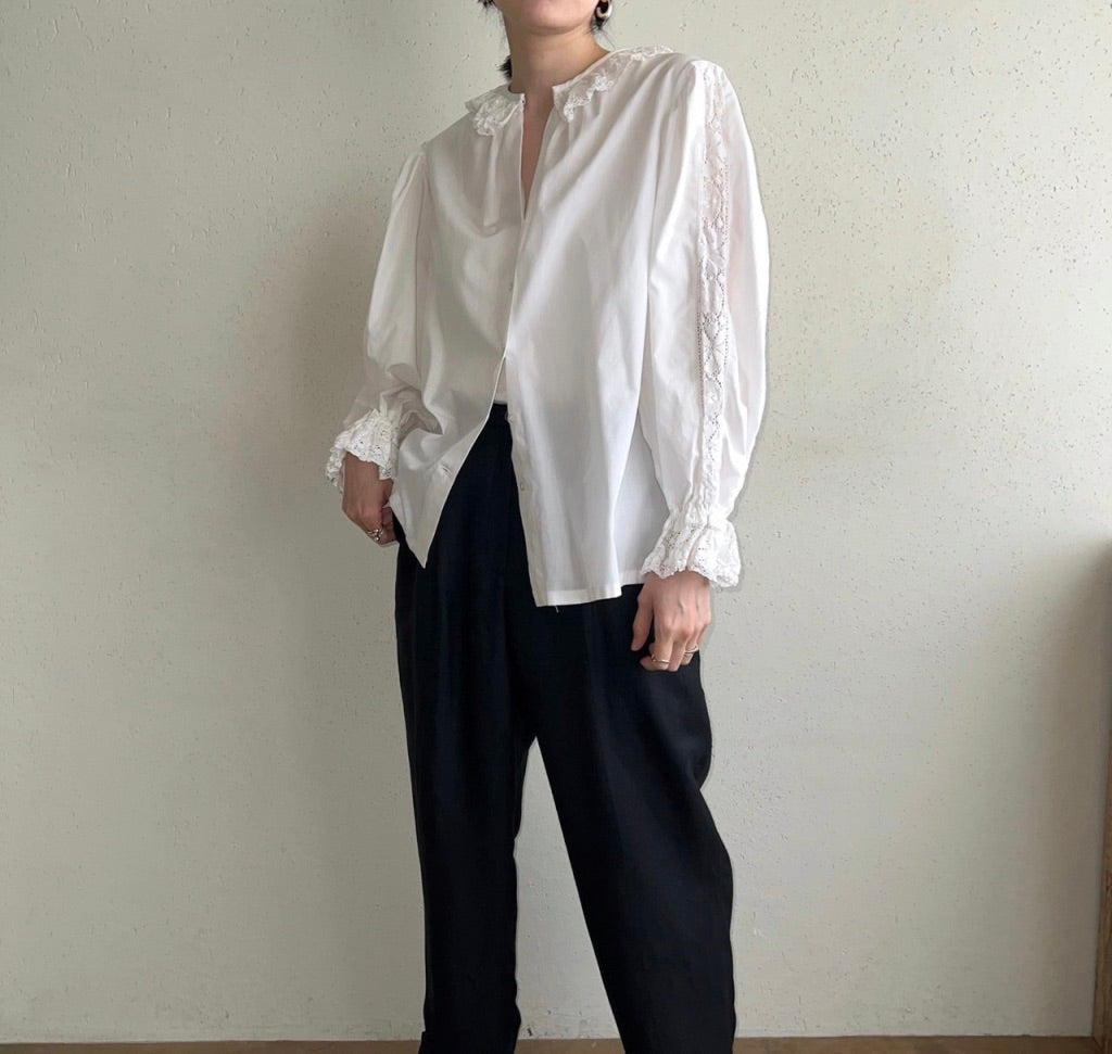 90s Lace Blouse Made in Austria
