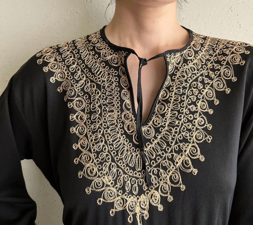 70s Embroidery Dress