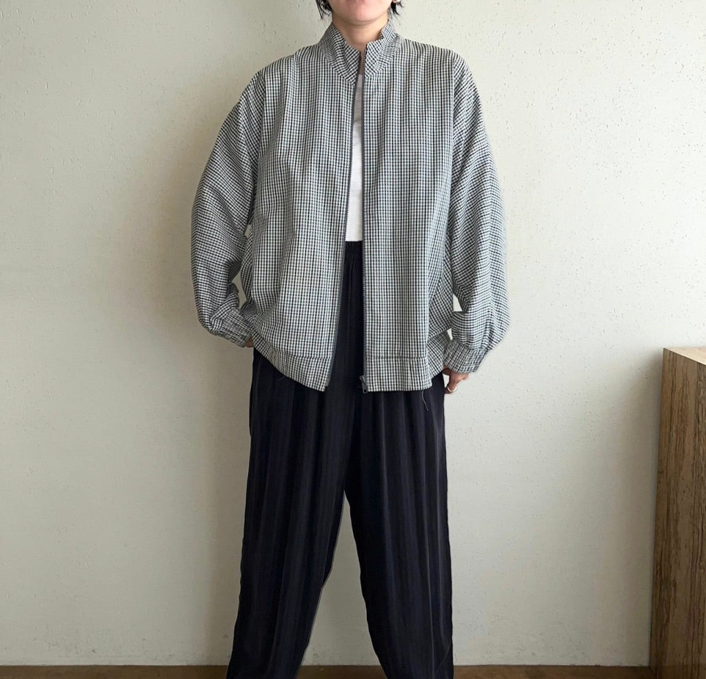 90s Plaid Light Jacket Made in West Germany