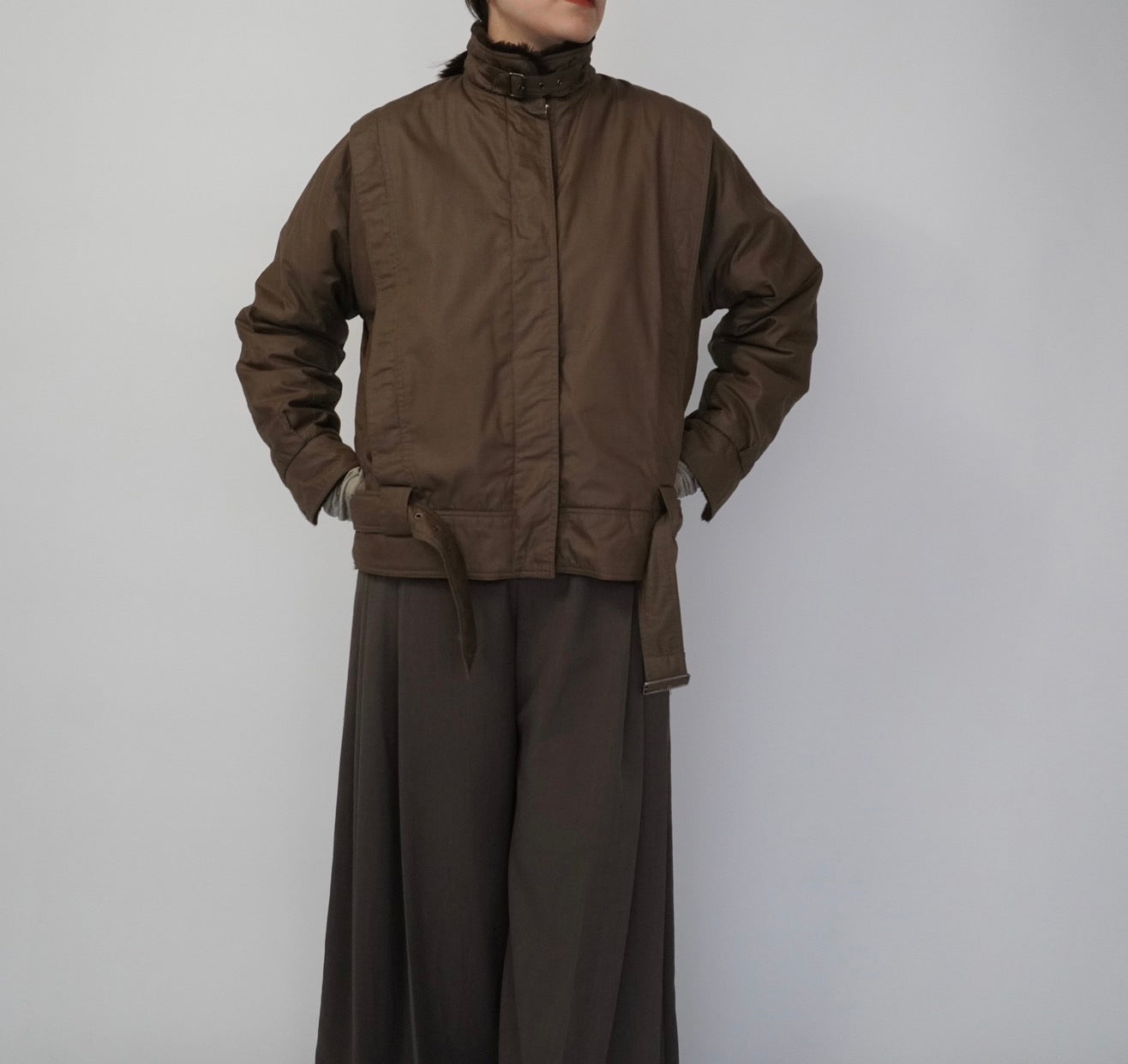 80s EURO Belted Jacket