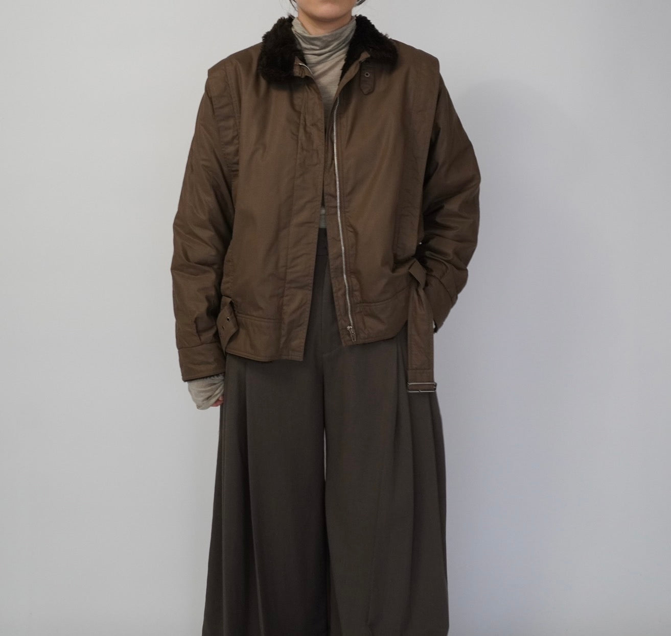 80s EURO Belted Jacket