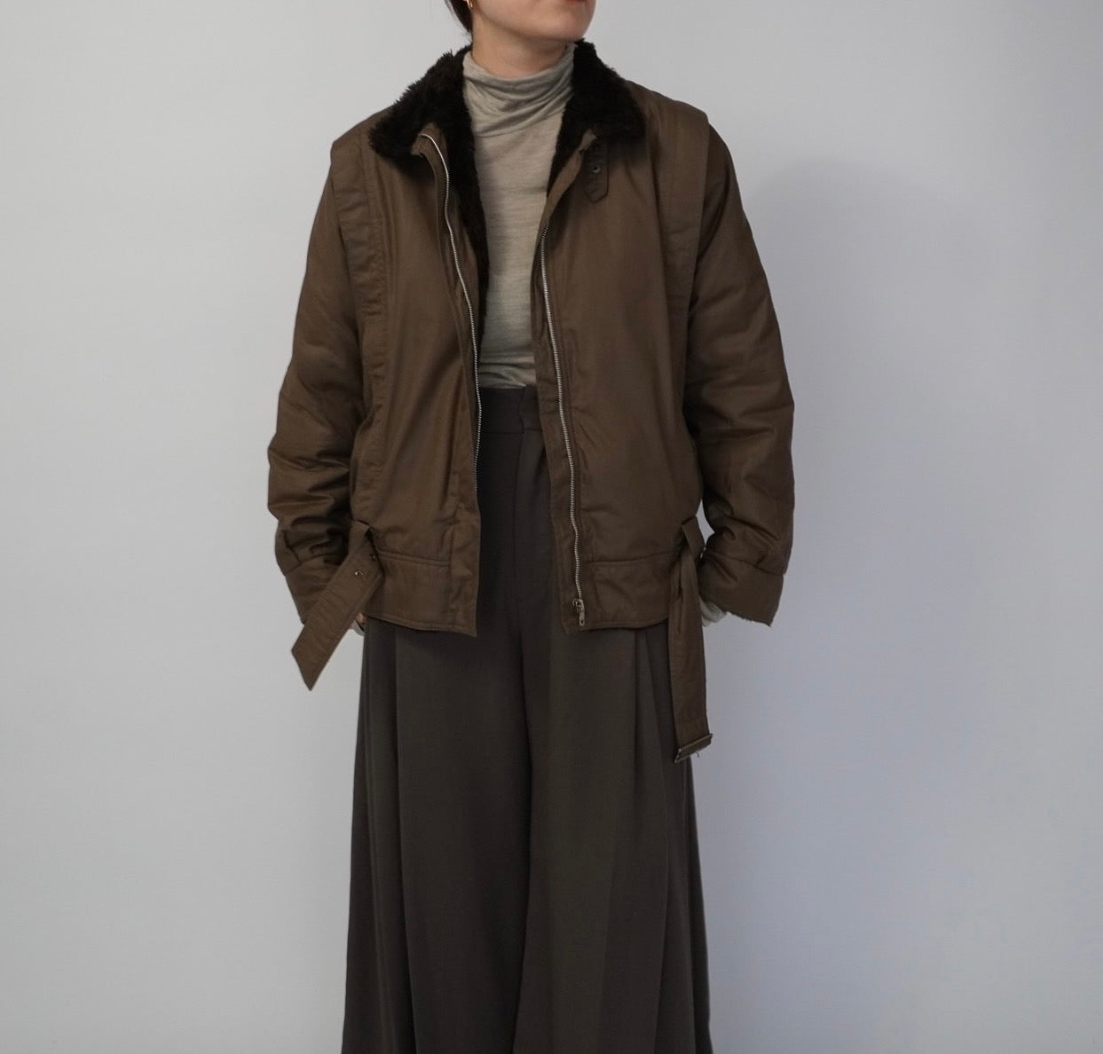 80s EURO Belted Jacket