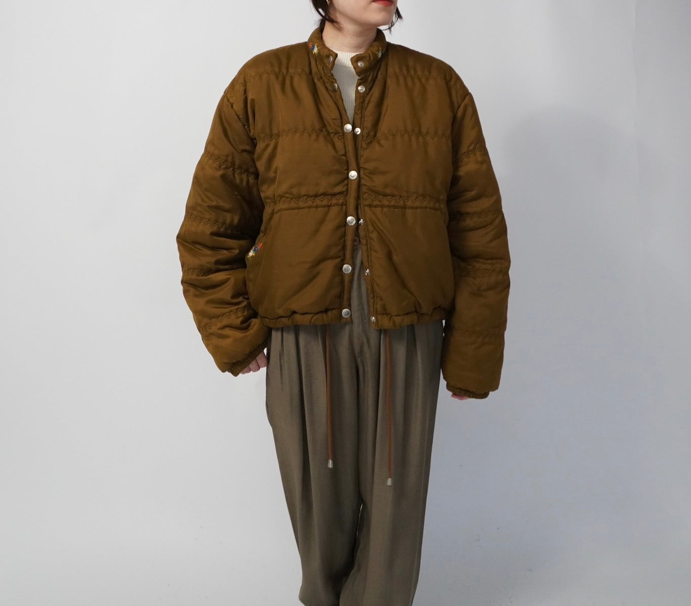 90s Embroidery Jacket Made in Italy