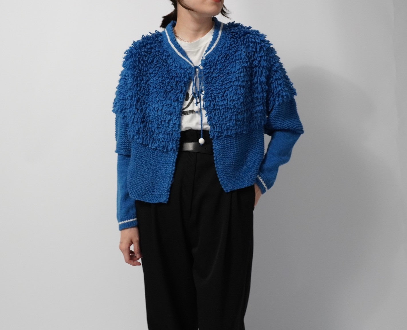 80s Design Knit Jacket,Cardigan
