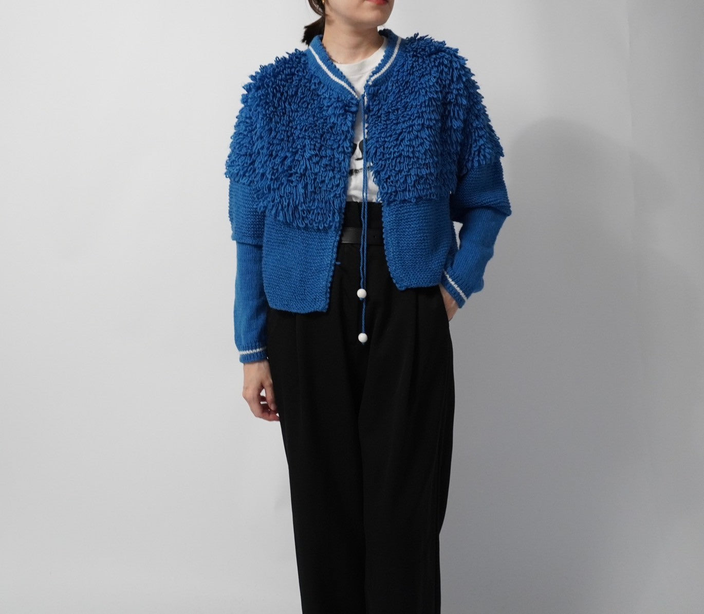 80s Design Knit Jacket,Cardigan