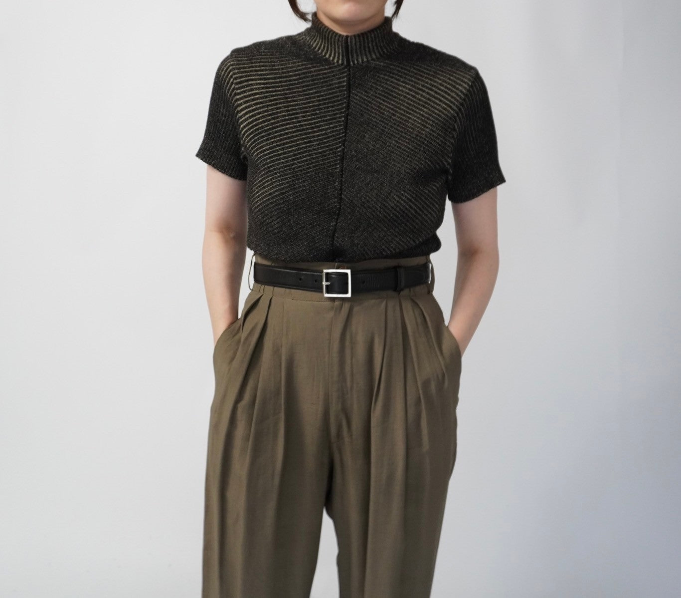 90s "ARMANI J" Ribbed Top