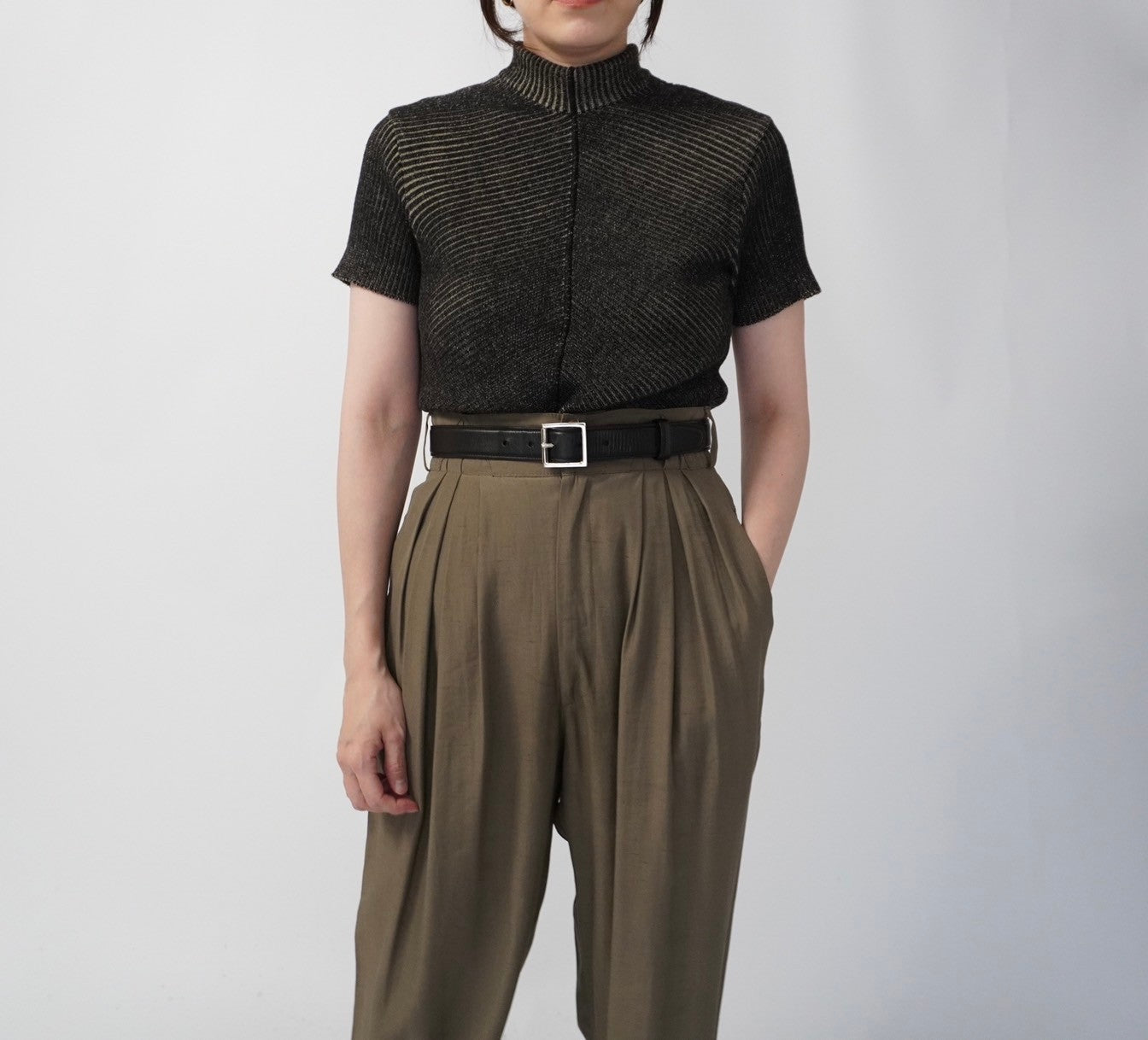 90s "ARMANI J" Ribbed Top