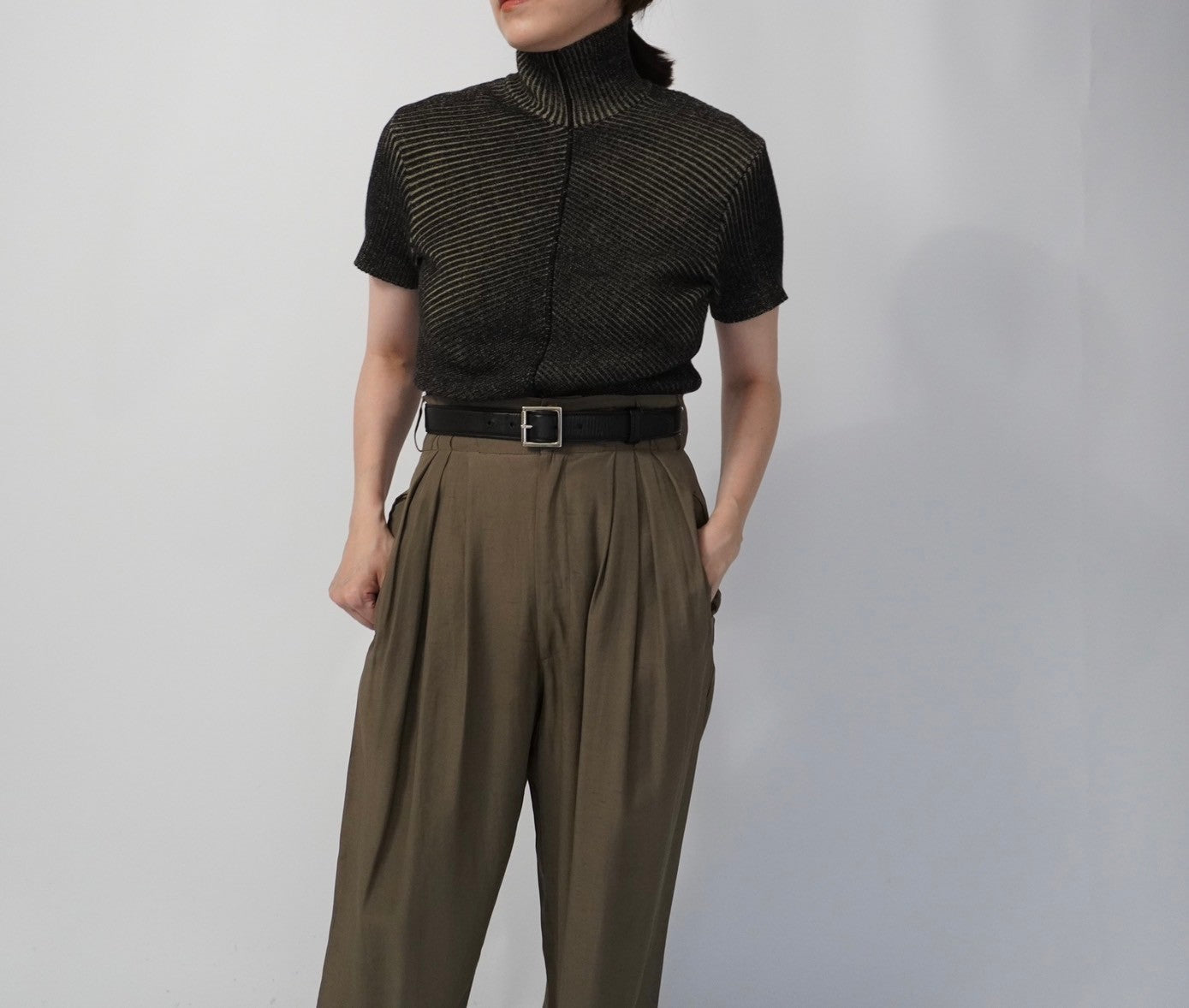 90s "ARMANI J" Ribbed Top