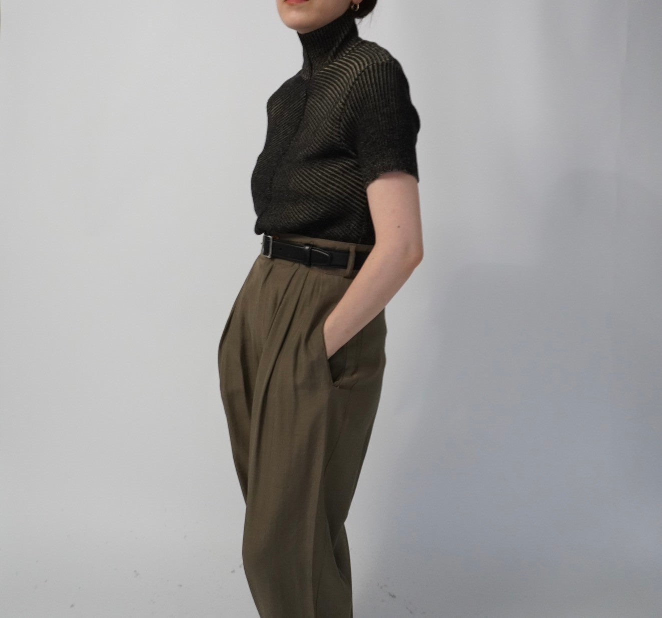 90s "ARMANI J" Ribbed Top