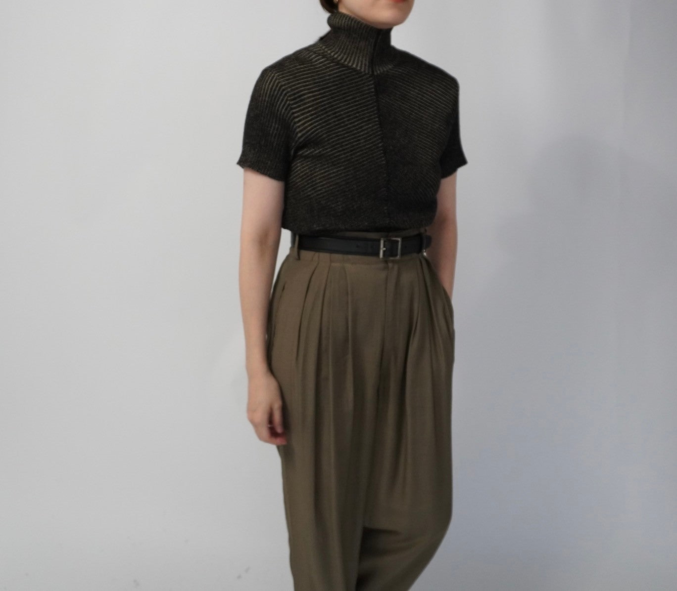 90s "ARMANI J" Ribbed Top