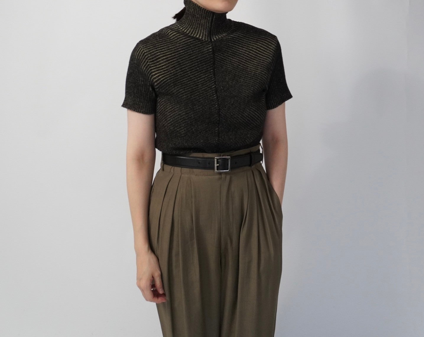 90s "ARMANI J" Ribbed Top
