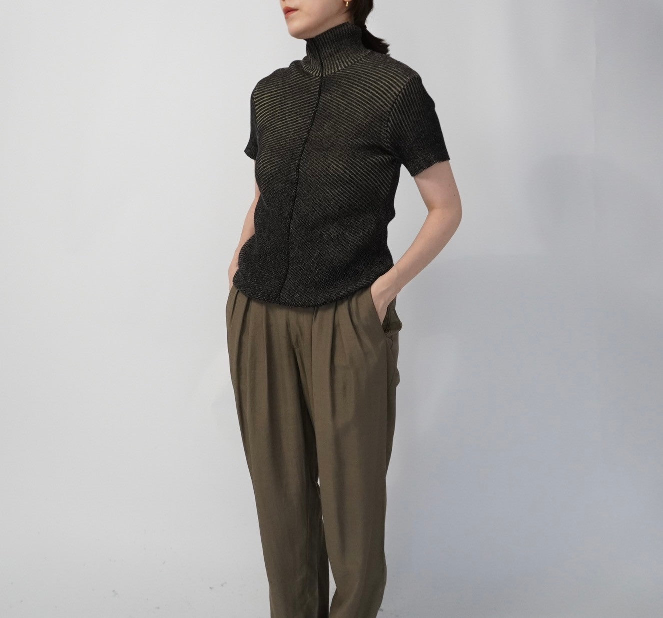 90s "ARMANI J" Ribbed Top