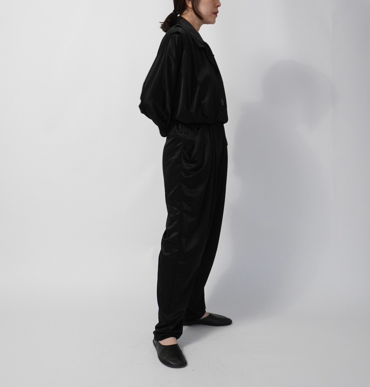 80s Black Jump Suit