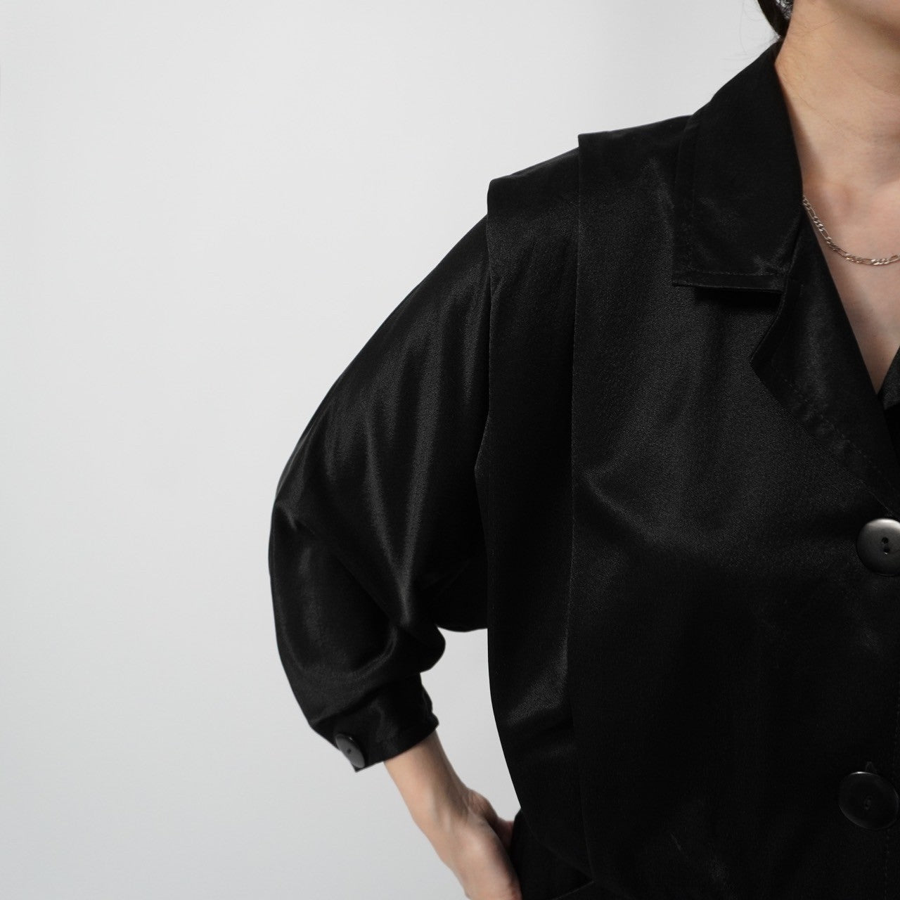 80s Black Jump Suit