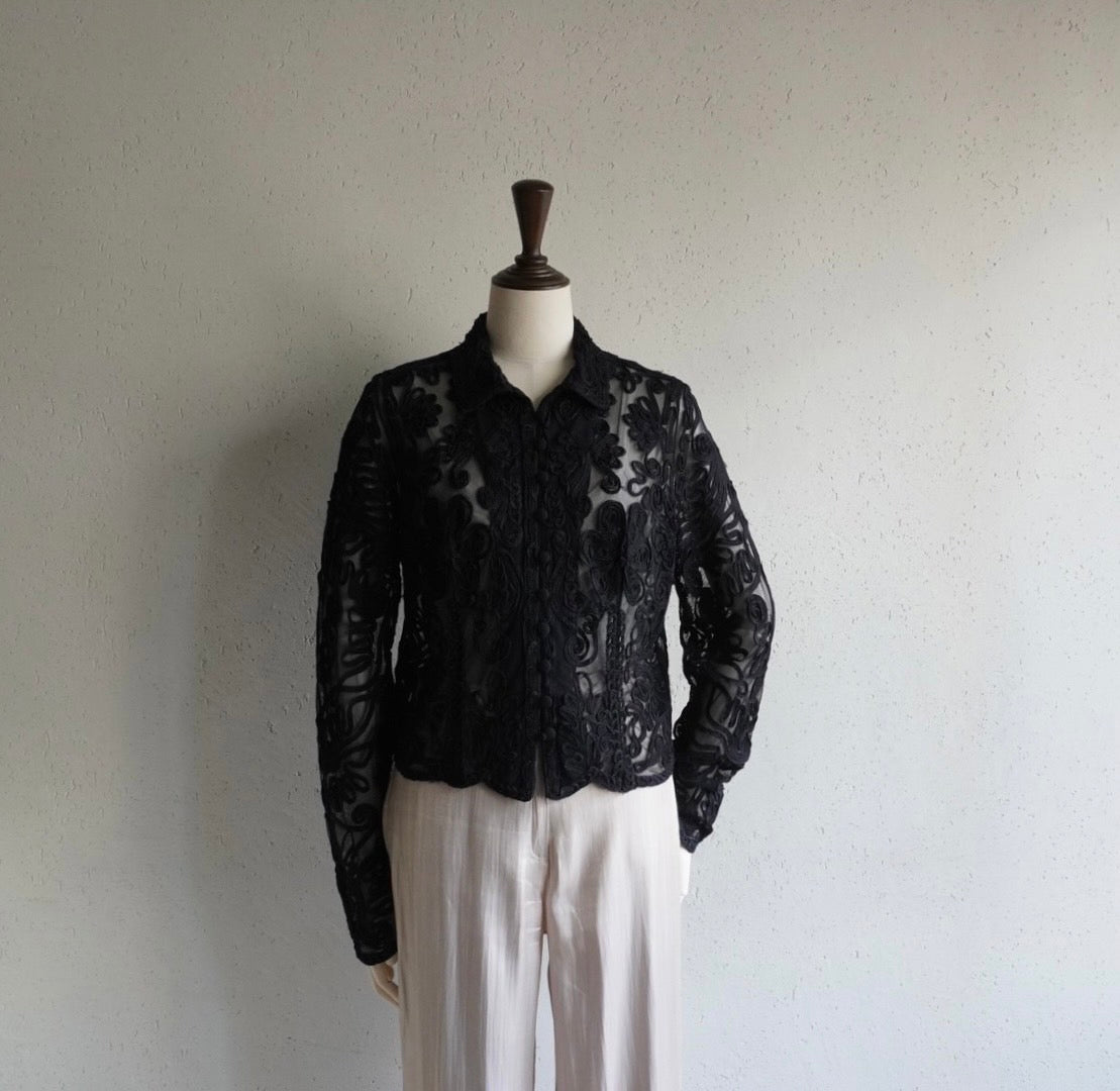 Lace Design Shirt,Jacket