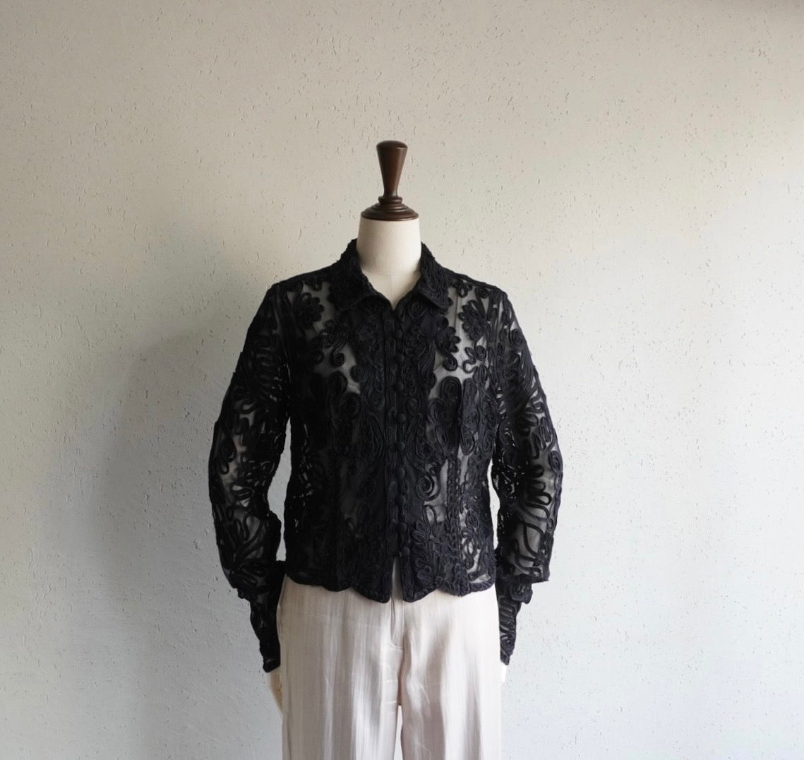 Lace Design Shirt,Jacket