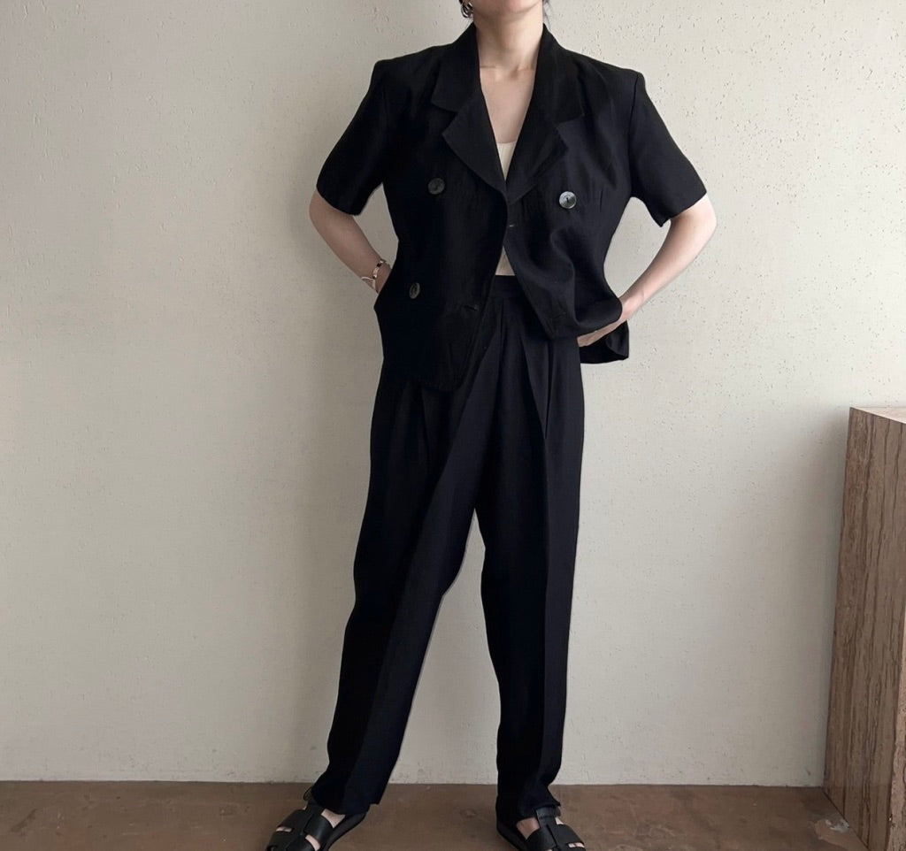 90s Black Two-Piece Made in USA