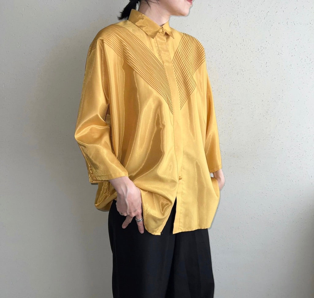 90s Silk Design Blouse