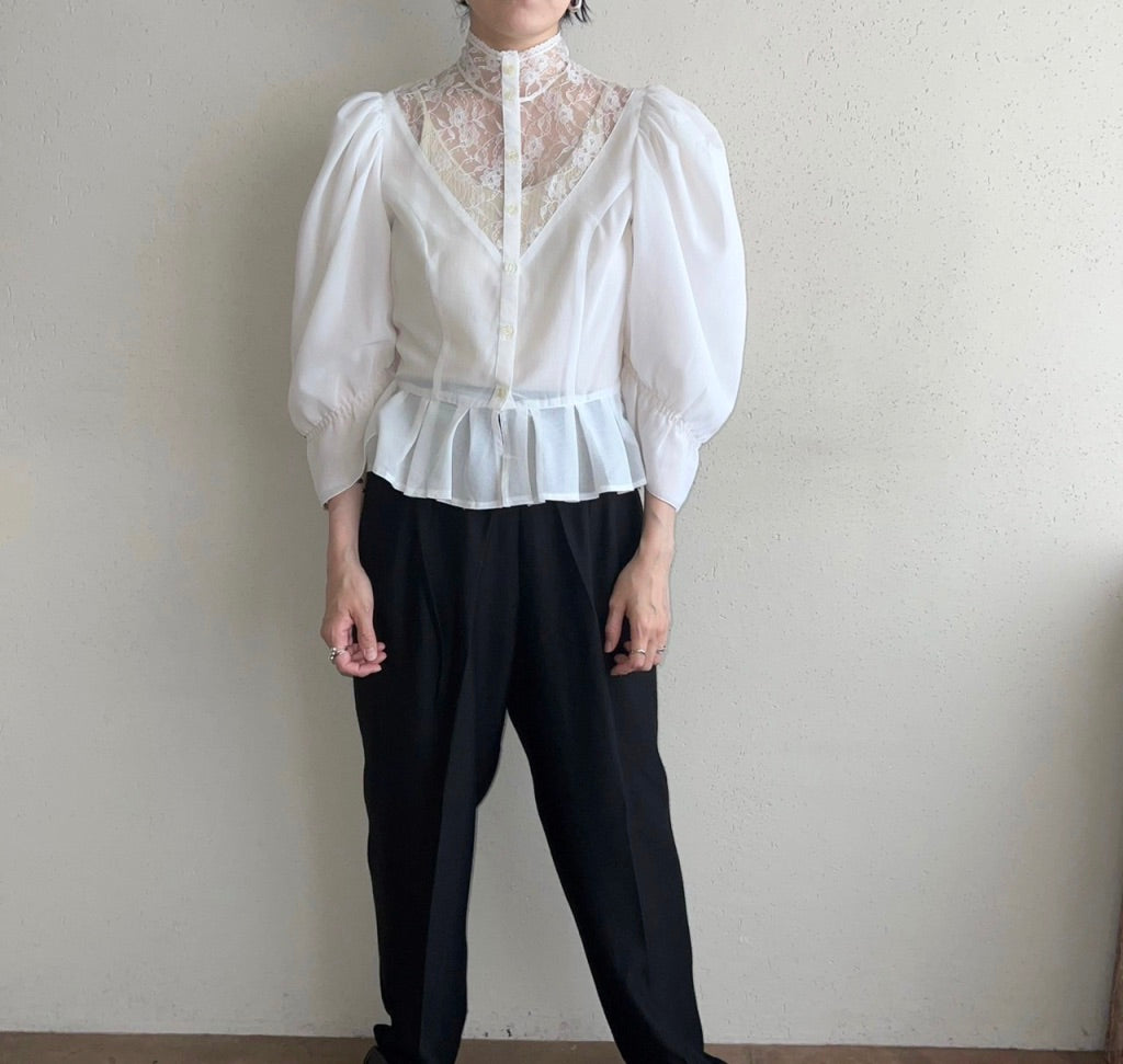 90s EURO Lace Blouse