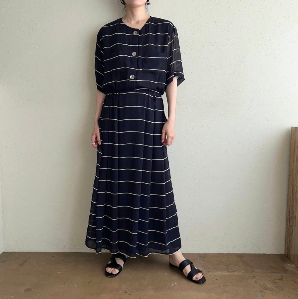 90s Striped Maxi Dress